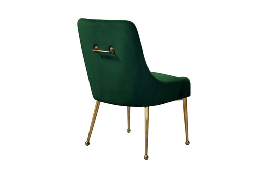 Owen Green Velvet Dining Chairs (Set of 2) - Modern Contemporary Style