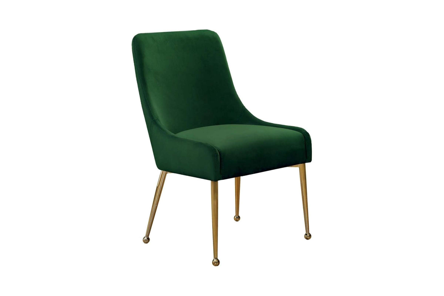 Owen Green Velvet Dining Chairs (Set of 2) - Modern Contemporary Style