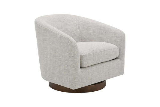 Oscy Splashed White Swivel Accent Chair by Moe's Home Collection