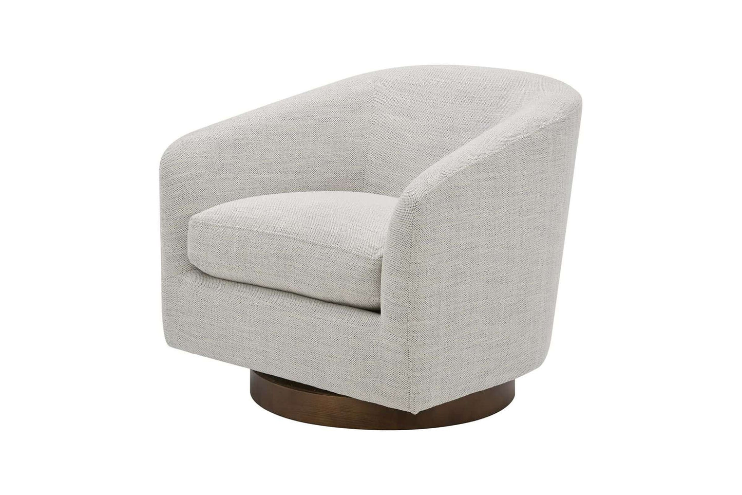 Oscy Splashed White Swivel Accent Chair by Moe's Home Collection
