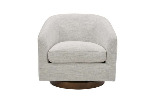 Oscy Splashed White Swivel Accent Chair by Moe's Home Collection