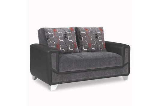 Modern Gray Loveseat
