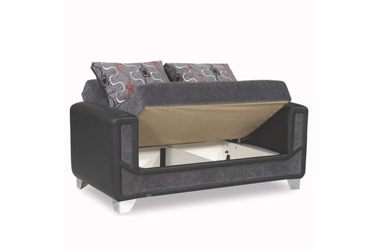 Modern Gray Loveseat