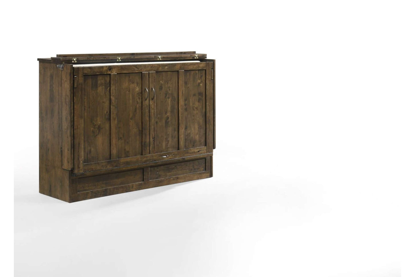 Wildwood Brown Queen Murphy Cabinet Bed