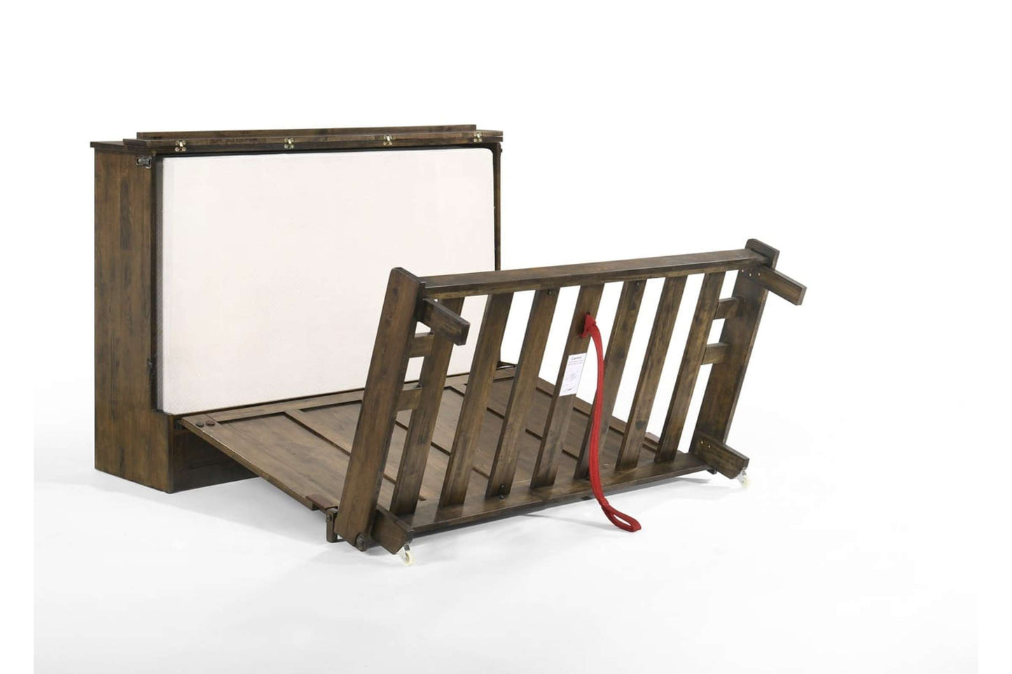 Wildwood Brown Queen Murphy Cabinet Bed