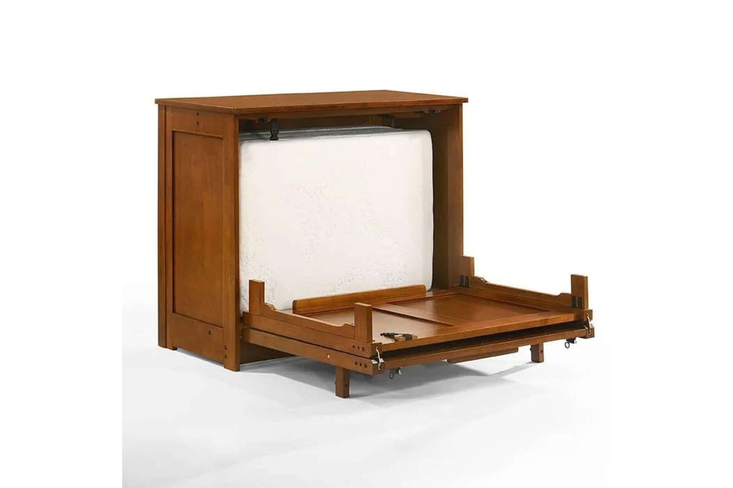 Orion Cherry Full Murphy Cabinet Bed