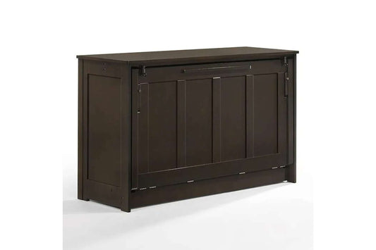 Orion Chocolate Full Murphy Cabinet Bed