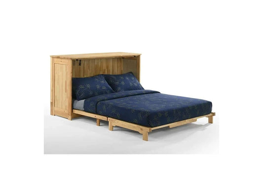 Natural Full Murphy Cabinet Bed