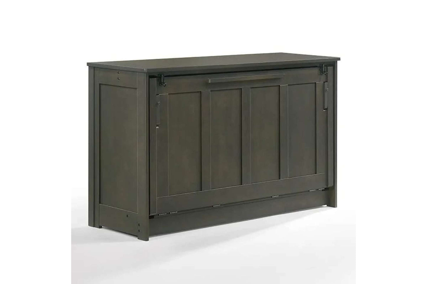 Orion Stonewash Full Murphy Cabinet Bed