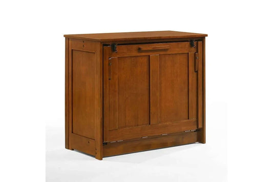 Orion Cherry Twin Murphy Cabinet Bed
