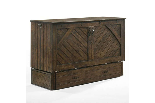 Ranchero Murphy Cabinet Bed Queen Wildwood Brown