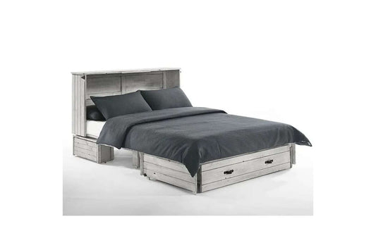 Ranchero Murphy Cabinet Bed Queen Wildwood Vintage White