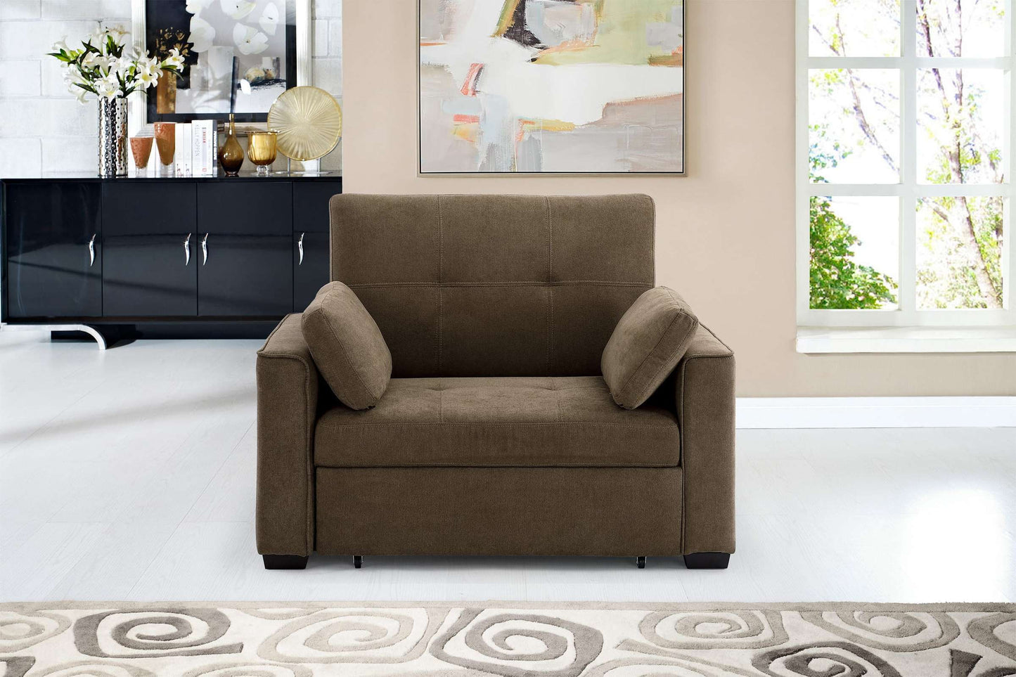 Twin Size Sleeper Charcoal