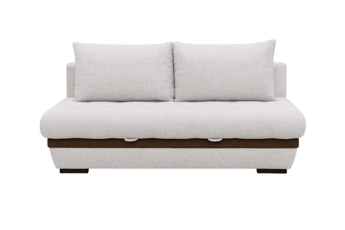 Neptune Sleeper Sofa Bed - Queen Size, Light Gray with Dark Accent