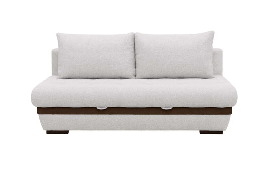 Neptune Sleeper Sofa Bed - Queen Size, Light Gray with Dark Accent