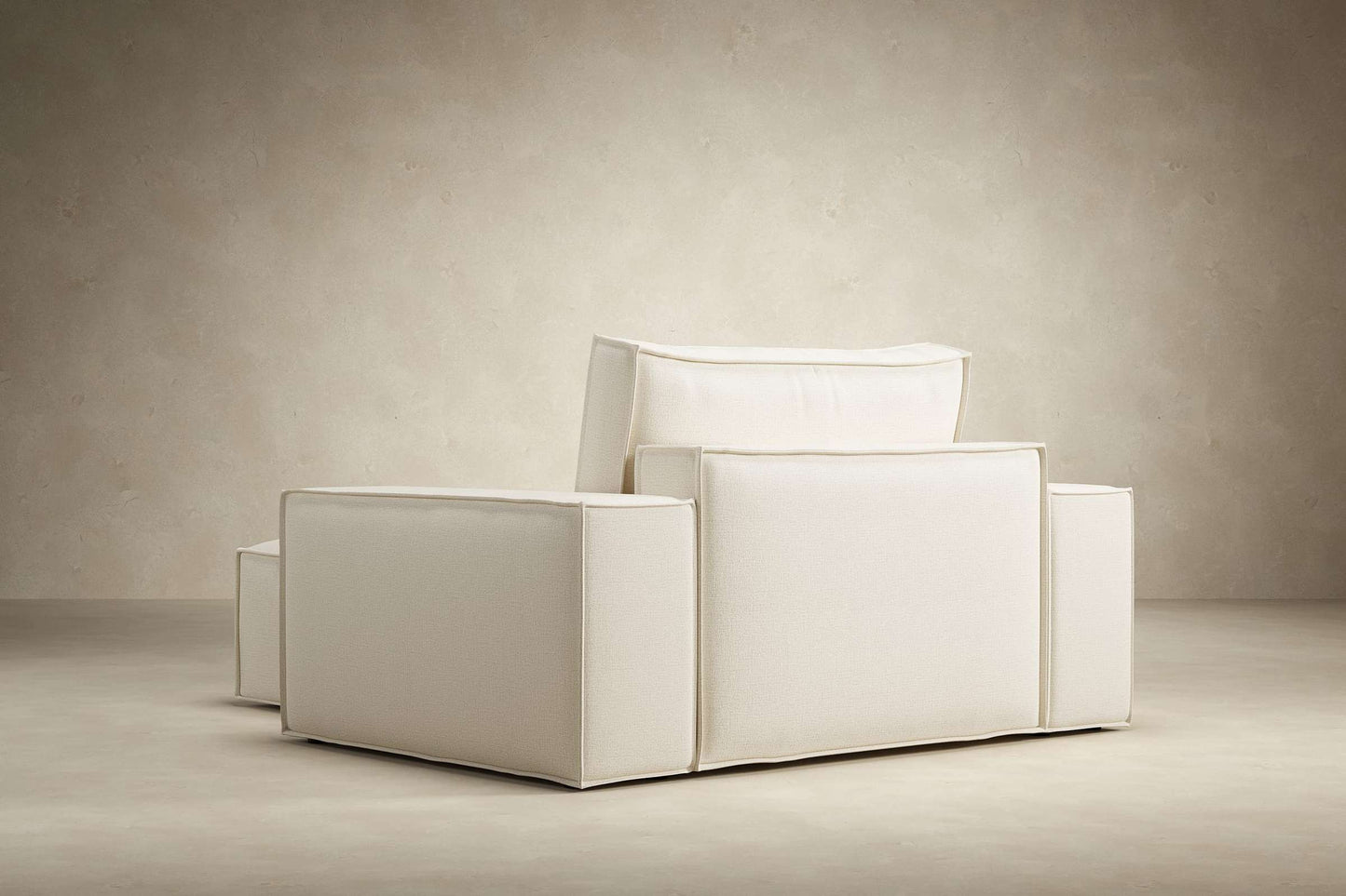Wide Lounger Chair Adario Basmati