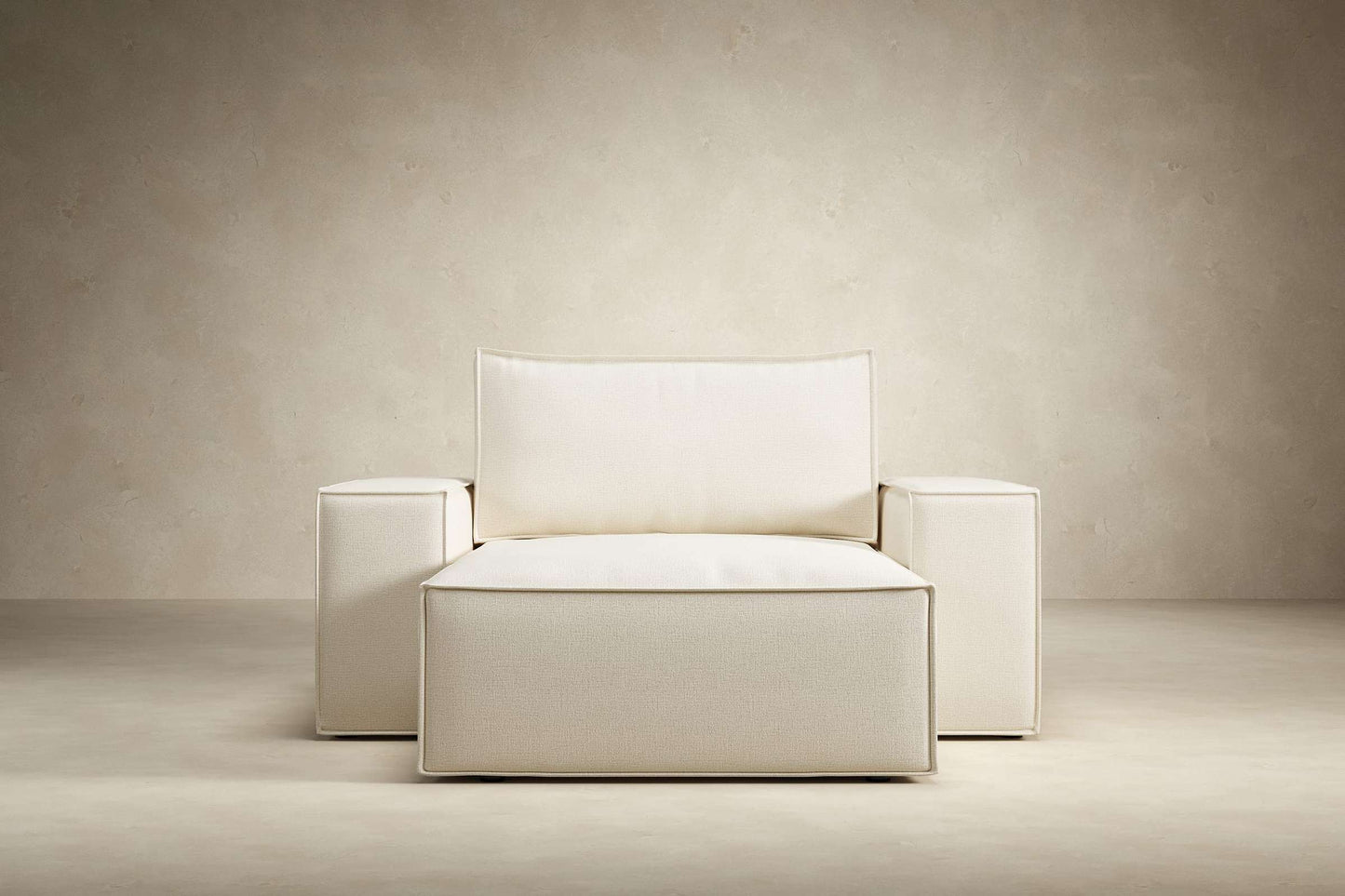 Wide Lounger Chair Adario Basmati