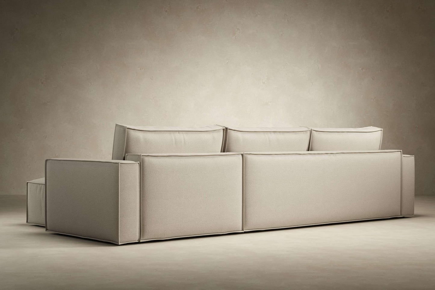 Standard Sofa Bed w/Lounger Adario Fog