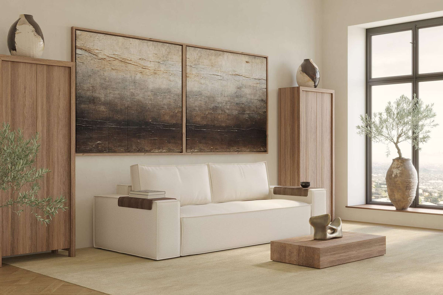 Wide Sofa Bed (Full Size) Adario Fog