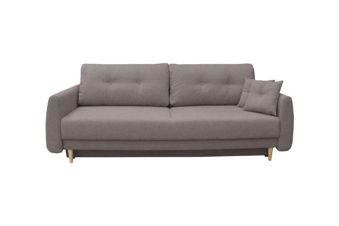 Nord Mid-Century Modern Sleeper Sofa Gray with Storage