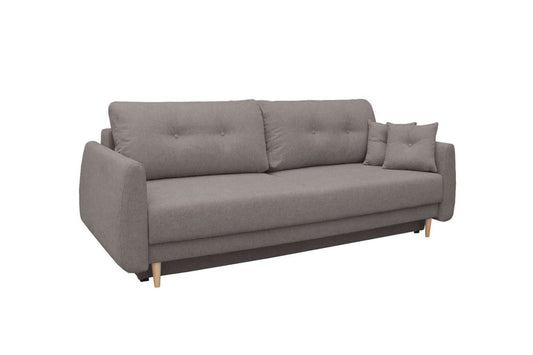Nord Mid-Century Modern Sleeper Sofa Gray with Storage