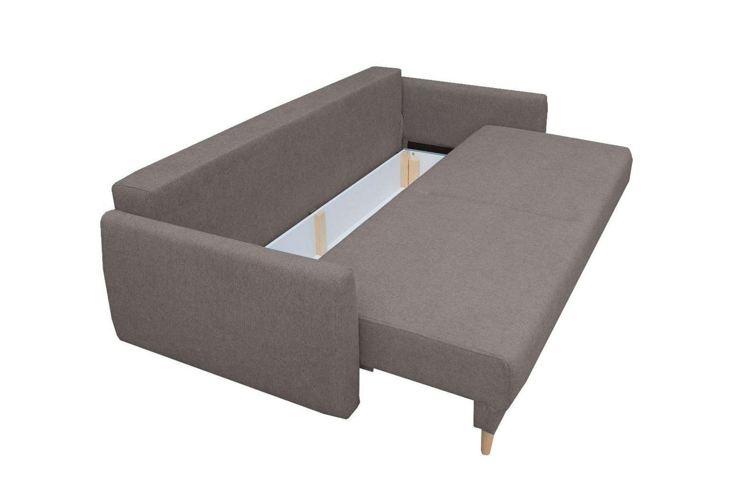 Nord Mid-Century Modern Sleeper Sofa Gray with Storage