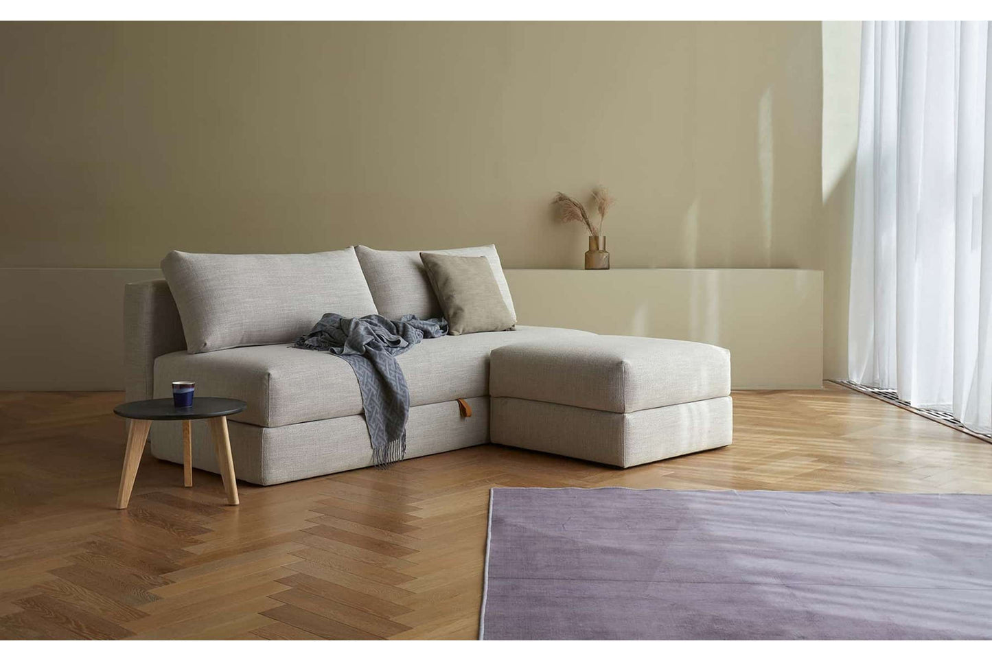 Sleek Sofa Bed (Queen Size) Kenya Gravel