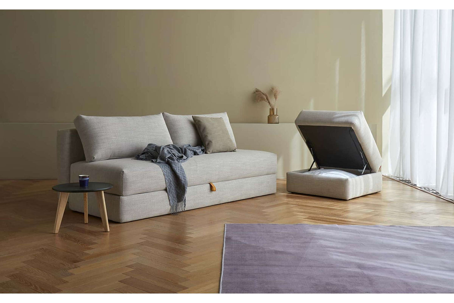 Sleek Sofa Bed (Queen Size) Kenya Gravel