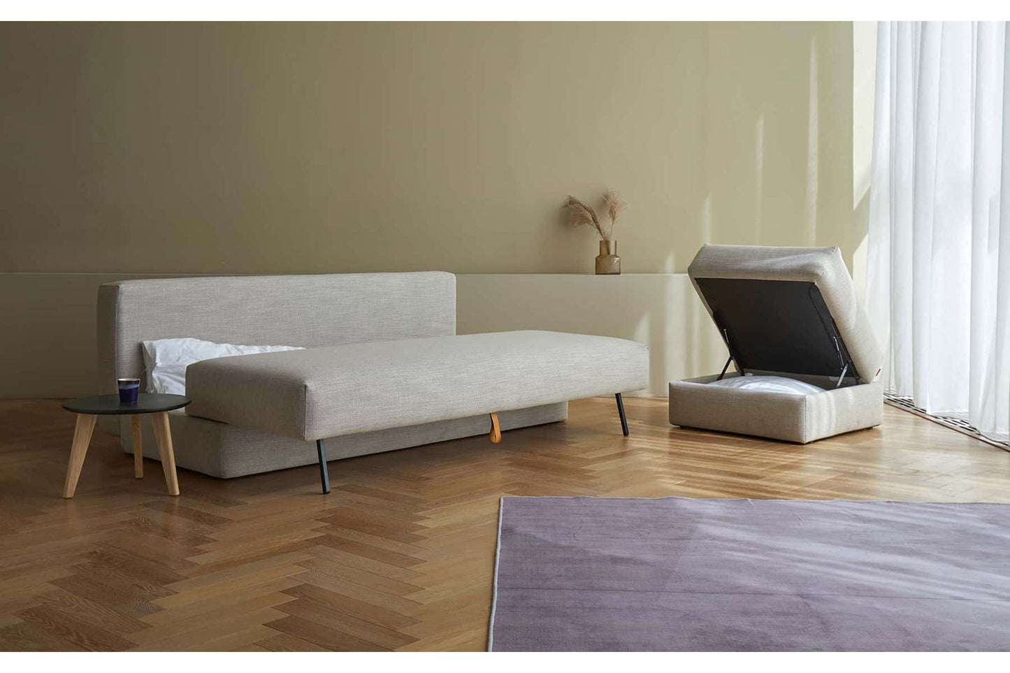 Sleek Sofa Bed (Queen Size) Kenya Gravel
