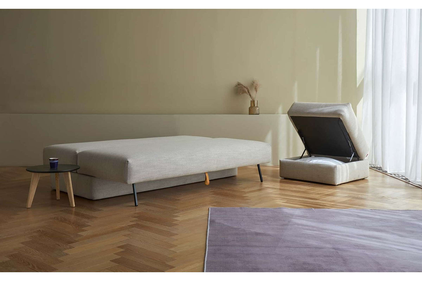 Sleek Sofa Bed (Queen Size) Kenya Gravel