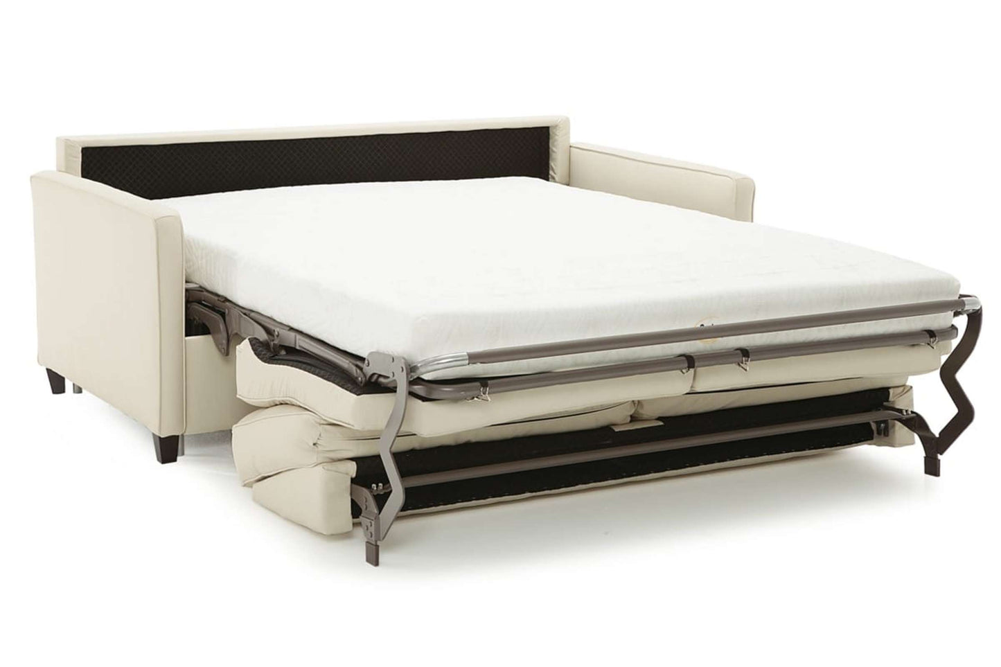 California Super Double Sofa Bed in Echosuede Charcoal