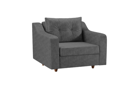 Leo Chair Bed Dark Gray Fabric