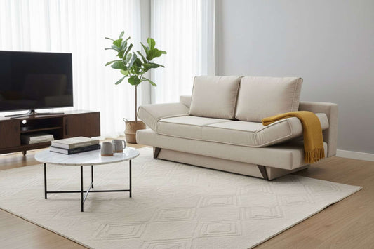 Boston Sofa Bed Sleeper (Queen Size) Perfect Cool Beige