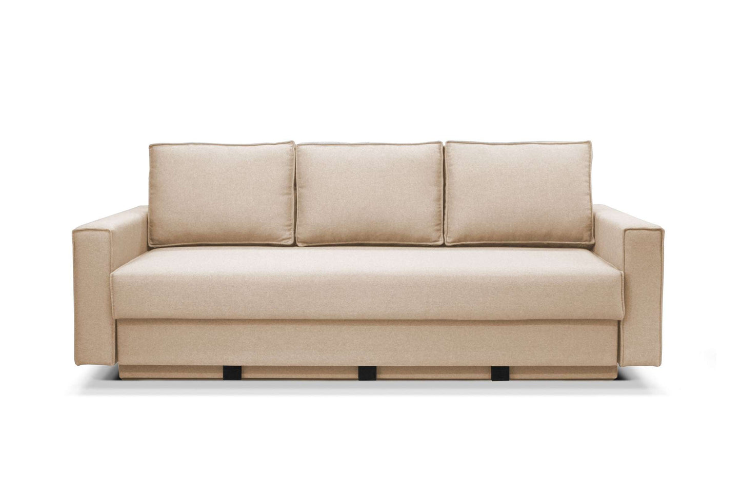 Country Modern Sofa Bed Sleeper (Queen Size) Melange Beige