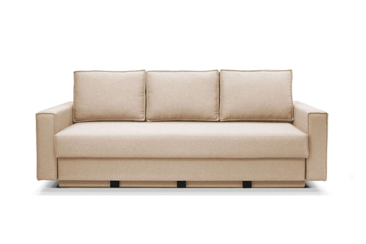 Country Modern Sofa Bed Sleeper (Queen Size) Melange Beige