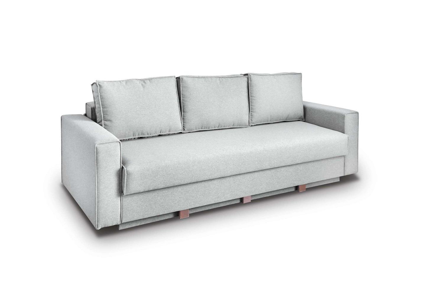 Country Modern Sofa Bed Sleeper (Queen Size) Perfect Light Gray