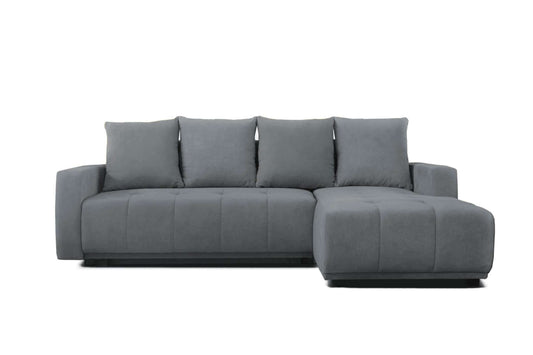 Indy Sectional Sofa Sleeper (Queen Size) Dark Gray