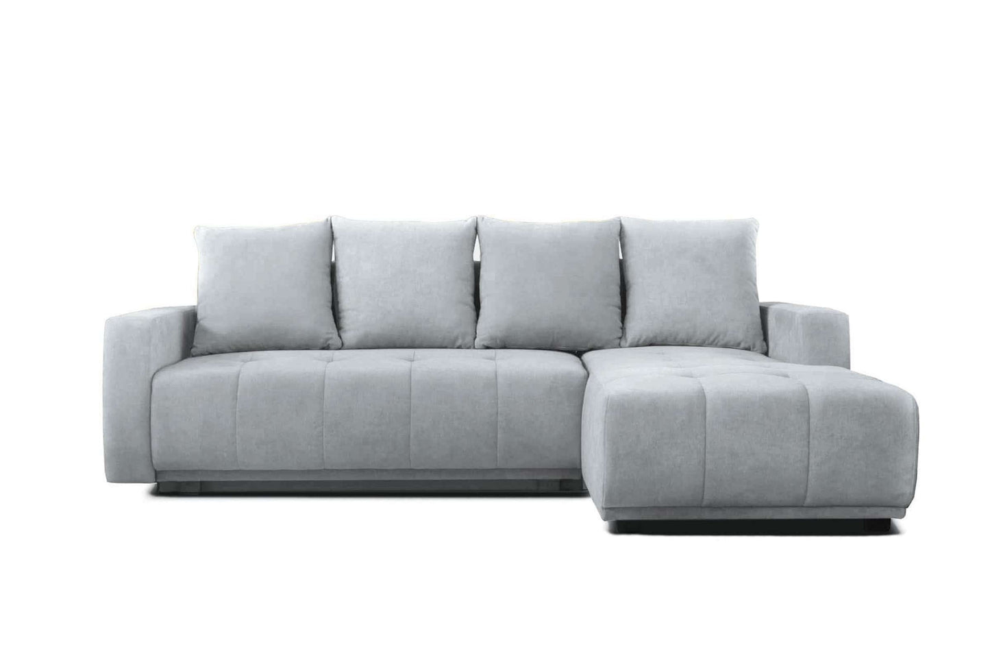Indy Sectional Sofa Sleeper (Queen Size) Perfect Light Gray