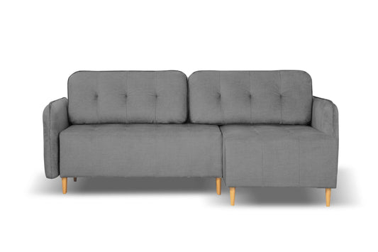 Lauri Sectional Sofa Sleeper (Queen Size) Dark Gray