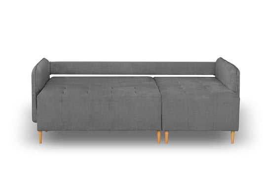 Lauri Sectional Sofa Sleeper (Queen Size) Perfect Light Gray