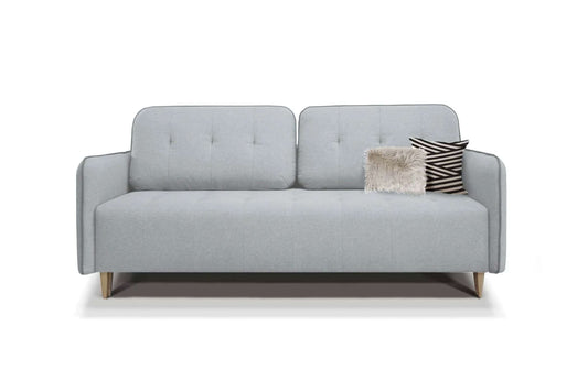 Lauri Sofa Bed Sleeper (Queen Size) w/Storage Perfect Light Gray