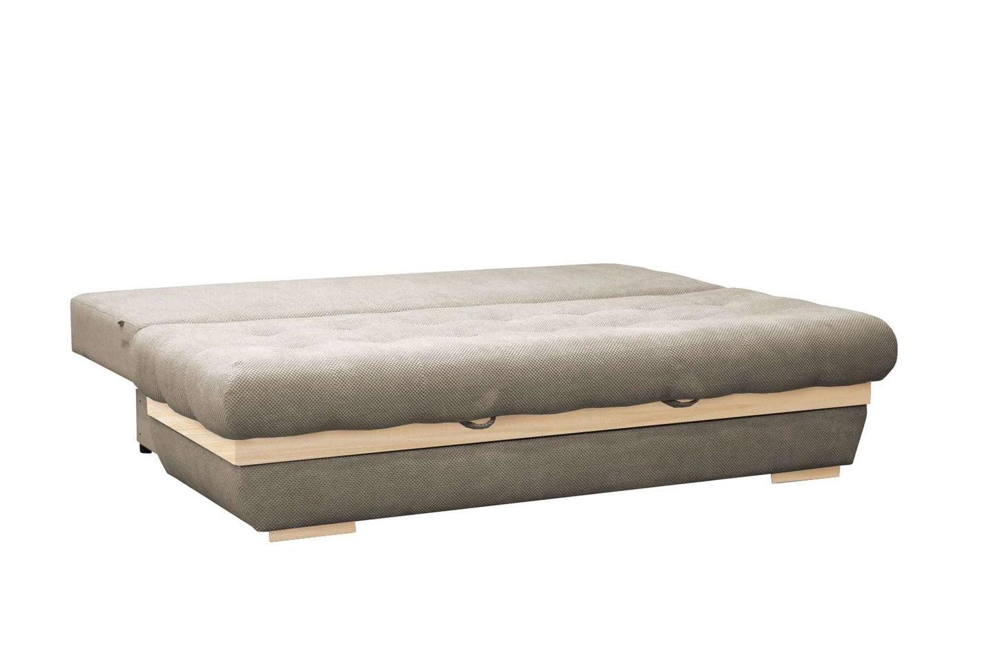 Neptune Sofa Bed Sleeper (Queen Size) in Medium Gray with Dark Accent