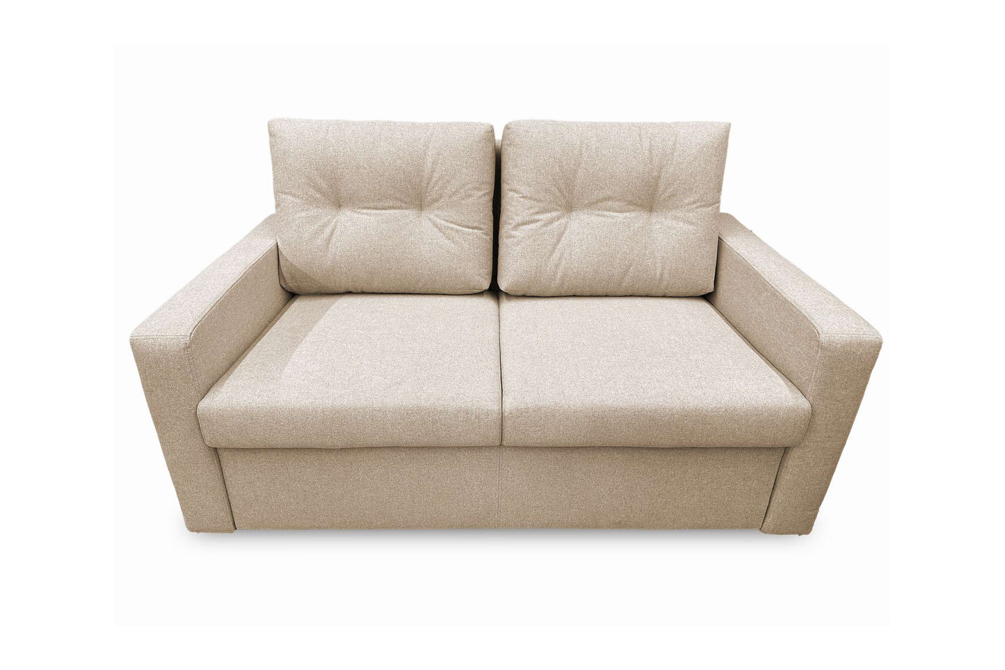 Split Sofa Bed Full XL Sleeper Melange Beige