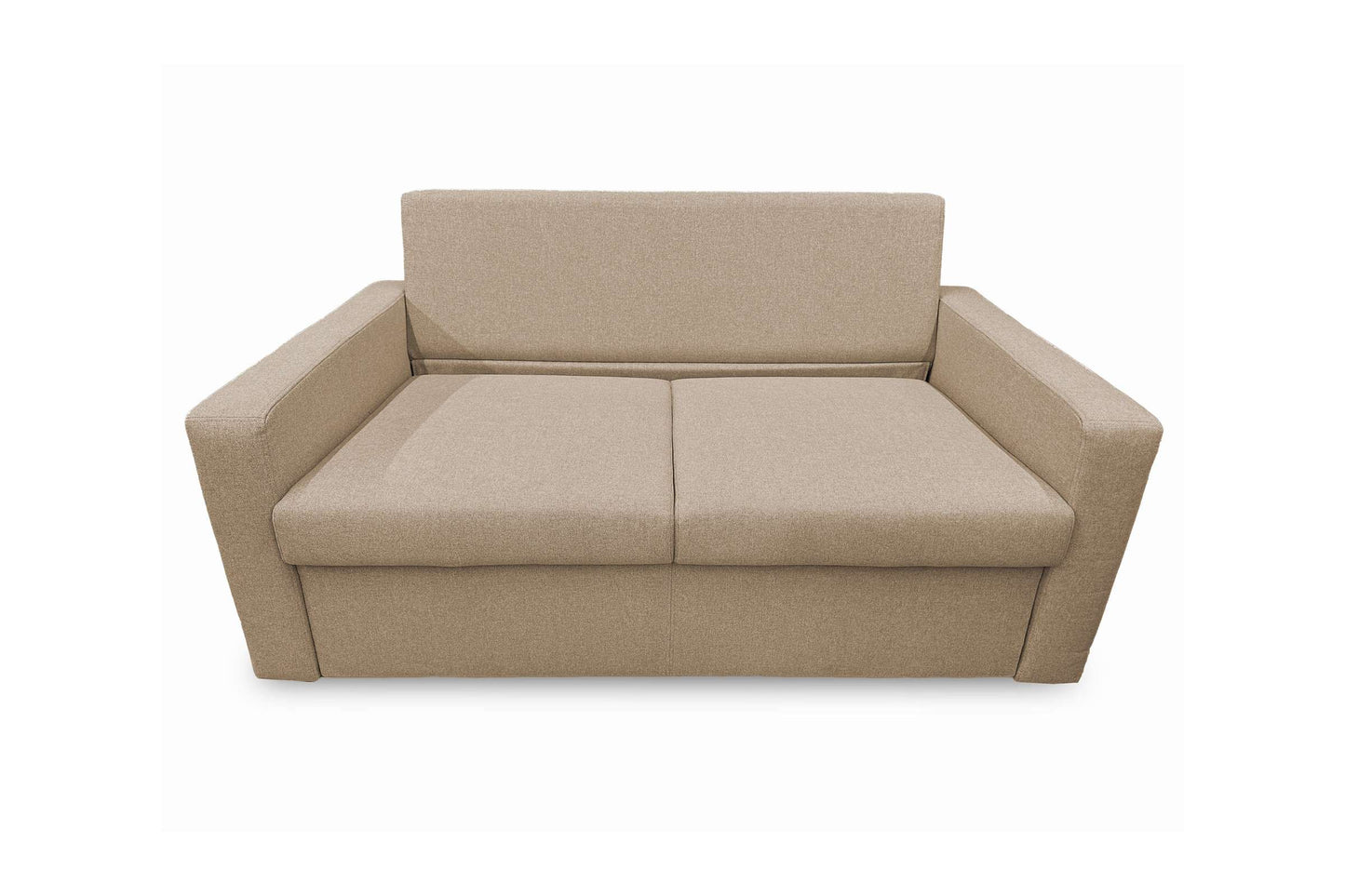 Split Sofa Bed Full XL Sleeper Melange Beige