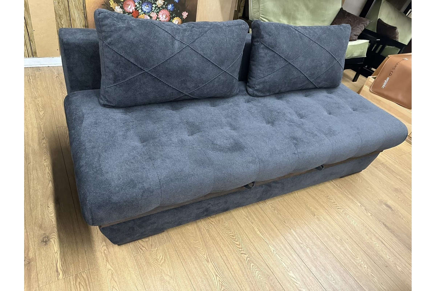 Neptune Sofa Bed Sleeper (Queen Size) Gray w/Light Accent
