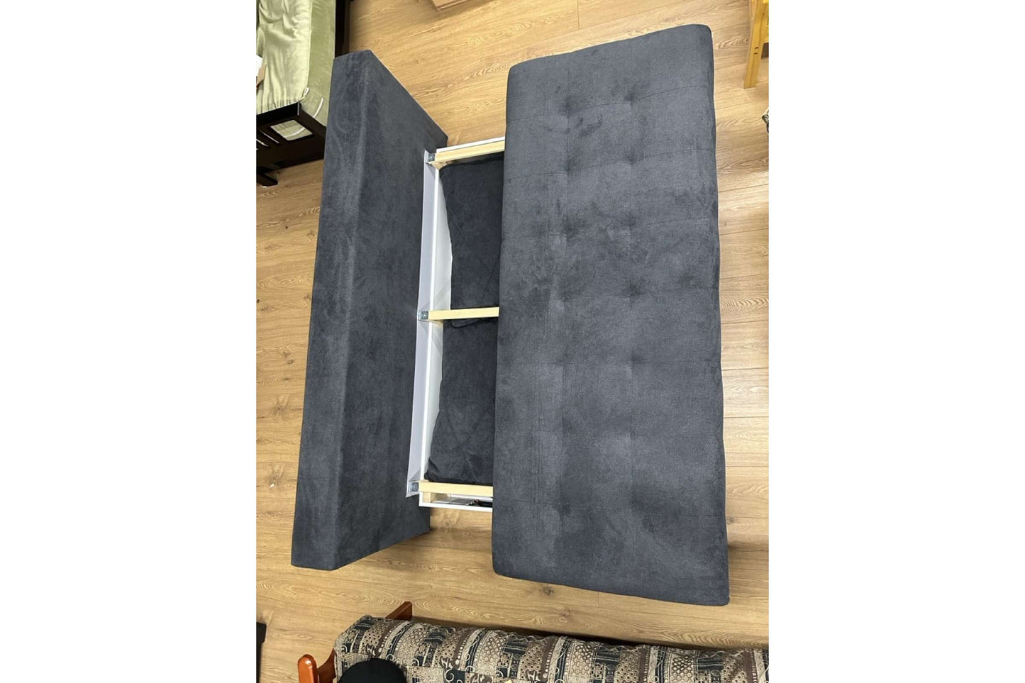 Neptune Sofa Bed Sleeper (Queen Size) Gray w/Dark Accent