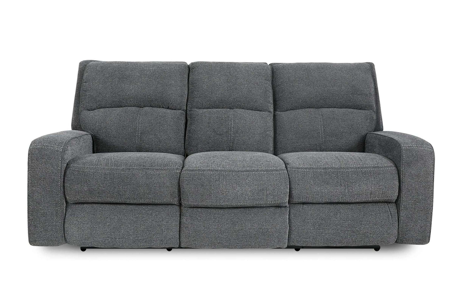 Polaris Bizmark Grey Power Sofa with Power Headrest and USB Charger