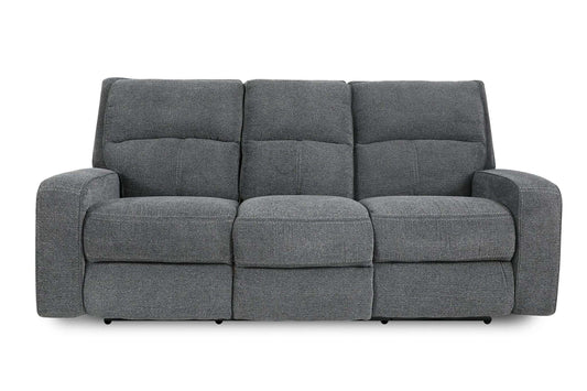 Polaris Bizmark Grey Power Sofa with Power Headrest and USB Charger