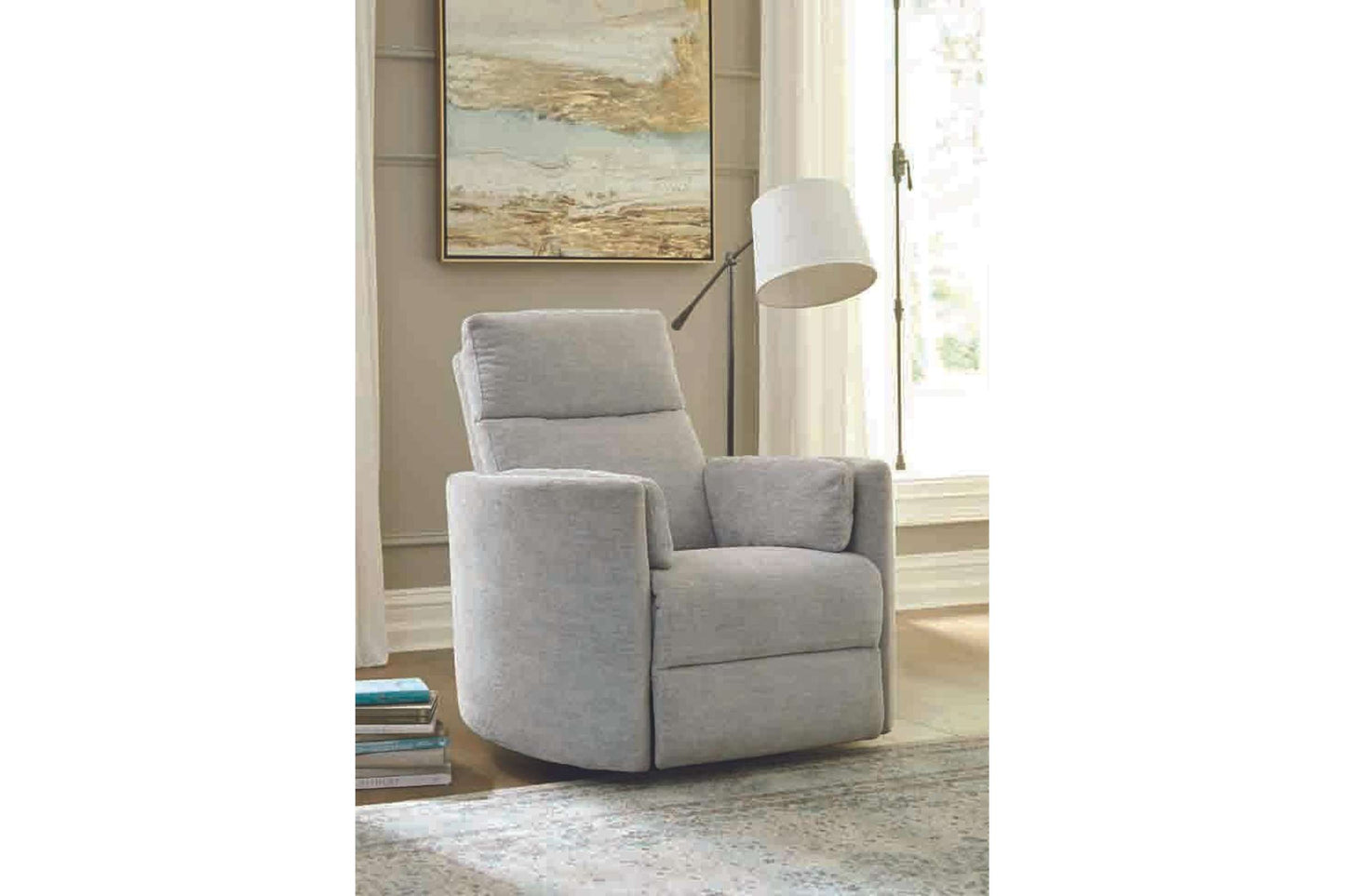 Radius Mineral Power Swivel Glider Recliner with USB Charger