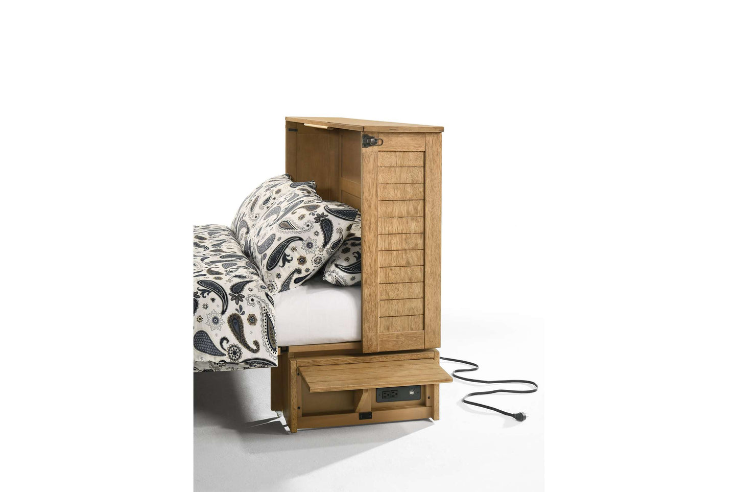 Poppy Harvest Brown Queen Murphy Cabinet Bed
